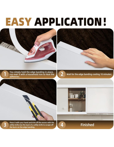 Banda de Biselado de Melamina GSCIT Club 19mm x 7.62m Blanca