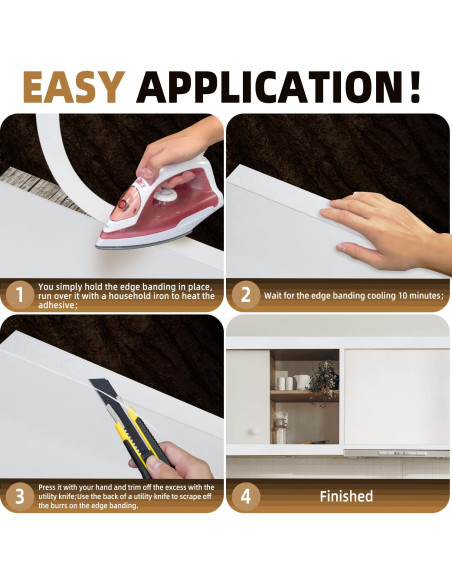 Banda de Biselado de Melamina GSCIT Club 19mm x 7.62m Blanca