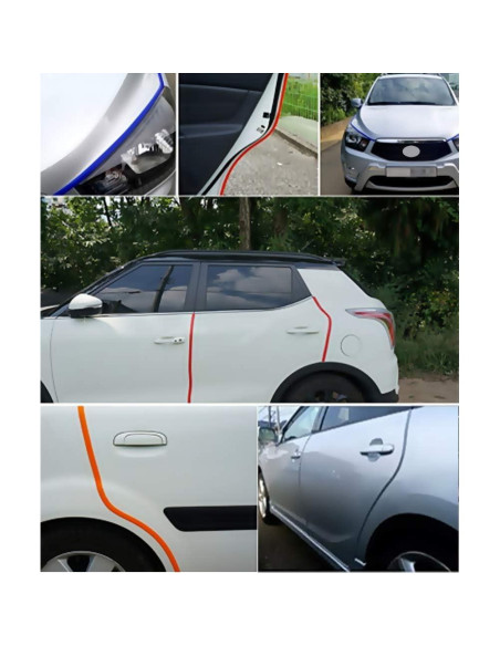 Protector de Borde de Puerta de Coche JNK NETWORKS 4.88m Negro