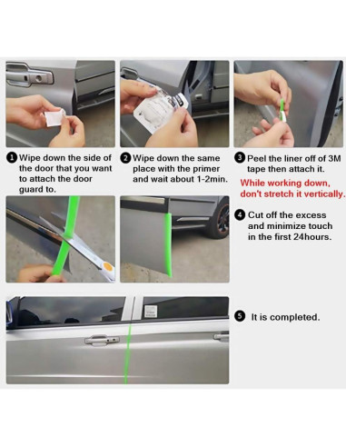 Protector de Borde de Puerta de Coche JNK NETWORKS 4.88m Negro