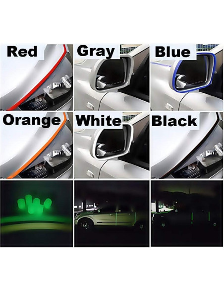 Protector de Borde de Puerta de Coche JNK NETWORKS 4.88m Negro