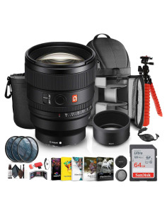 Lente Sony FE 85mm f/1.4 GM II + Mochila + Accesorios