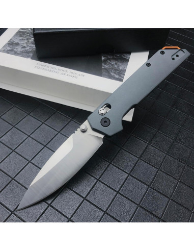 Cuchillo Plegable EDC HUAAO 20CM Acero 8Cr13Mov Mango Aluminio