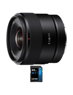 Lente Sony E 11mm F1.8 Ultra Ancho APS-C + Tarjeta 64GB