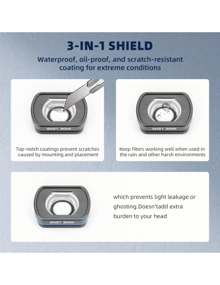Lente Gran Angular BRDRC para DJI Pocket 3 - Filtro 0.72X