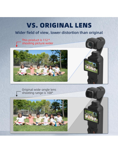 Lente Gran Angular BRDRC para DJI Pocket 3 - Filtro 0.72X