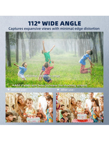 Lente Gran Angular BRDRC para DJI Pocket 3 - Filtro 0.72X