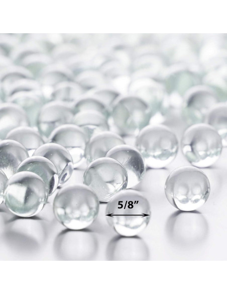 CYS EXCEL Gemas de Vidrio Transparente 1.38 kg para Jarrones