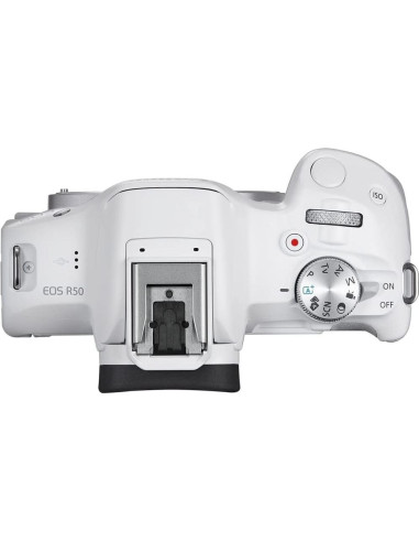 Cámara Sin Espejo Canon EOS R50 con Lente 18-45mm y Video 4K