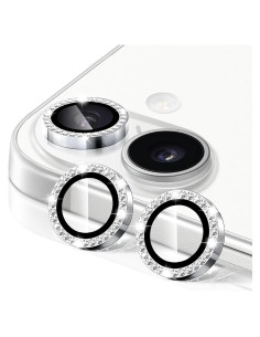 Protector de Lente de Cámara Hsefo para iPhone 17, Vidrio 9H Plata