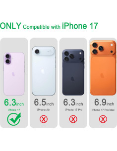 Protector de Lente de Cámara Hsefo para iPhone 17, Vidrio 9H Plata 2