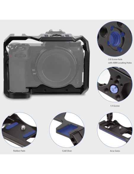 Jaula Completa Leftfoto para Cámara Nikon Z6 Z7 con Base Arca