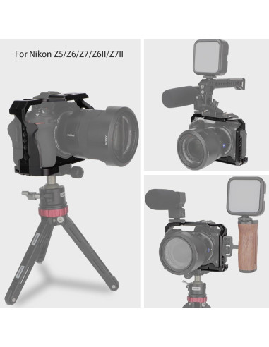 Jaula Completa Leftfoto para Cámara Nikon Z6 Z7 con Base Arca
