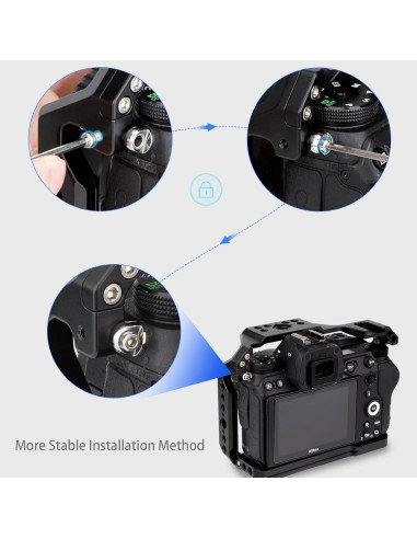 Jaula Completa Leftfoto para Cámara Nikon Z6 Z7 con Base Arca