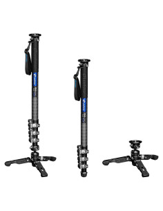 Monopie de cámara Leofoto MV-324CL de fibra de carbono 180cm