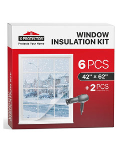 Kit Aislamiento de Ventanas X-Protector 6 Piezas 106.68x157.48cm
