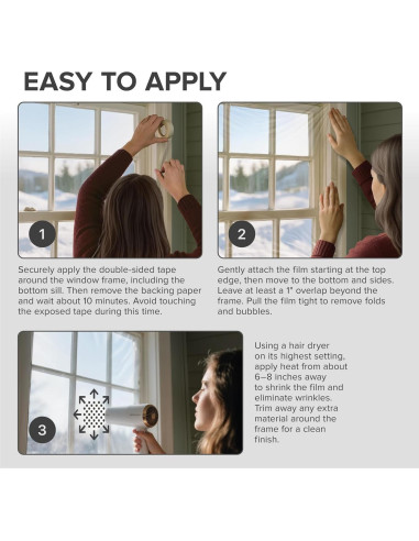 Kit Aislamiento de Ventanas X-Protector 6 Piezas 106.68x157.48cm