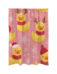 Cortina de Puerta Opaca OTVEE 130x183 cm Patrón Patito Navidad 2