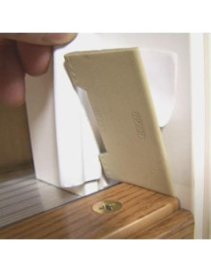 12 Sellos de Esquina Autoadhesivos ODL para Puertas Beige 2