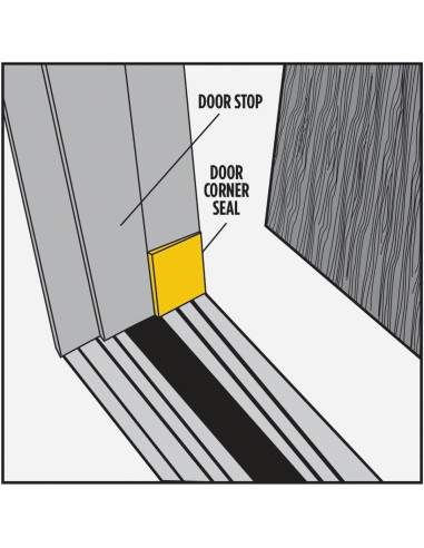 Sello de Esquina de Puerta M-D Building Products Blanco