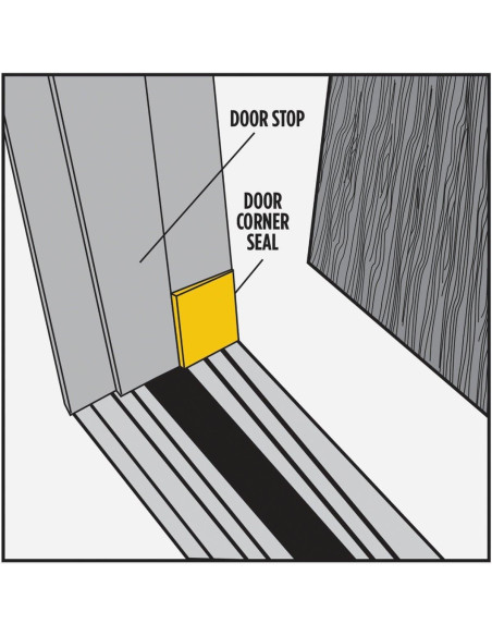 Sello de Esquina de Puerta M-D Building Products Blanco