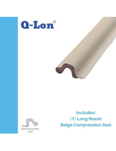 Burlete para Puerta de Entrada Q-Lon 96" Beige Alcance Largo 2