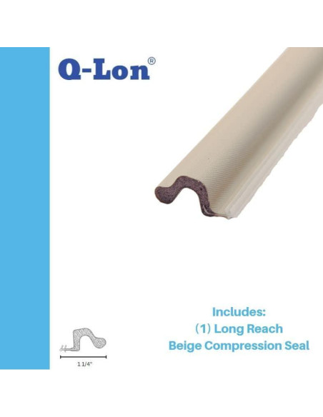Burlete para Puerta de Entrada Q-Lon 96" Beige Alcance Largo