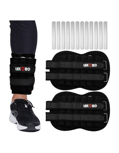 Pesas Ajustables para Tobillo y Muñeca LEKRO 4.99 kg