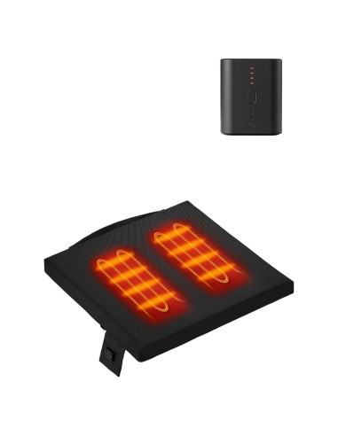 Cojín Calentado Portátil ORORO USB para Silla - Negro