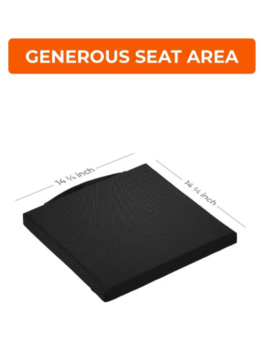 Cojín Calentado Portátil ORORO USB para Silla - Negro