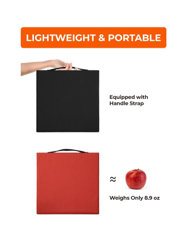 Cojín Calentado Portátil ORORO USB para Silla - Negro