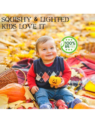 Luz Nocturna Calabaza Aplastable Gefaxi 11x10 cm LED Recargable