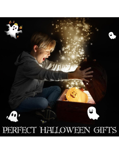 Luz Nocturna Calabaza Aplastable Gefaxi 11x10 cm LED Recargable