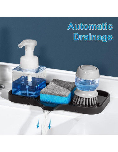 Bandeja de Jabón de Silicona SUBEKYU para Fregadero 24.1x12.7cm