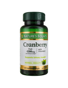 Suplementos de Arándano Nature's Bounty 4200mg + Vitamina C 100u