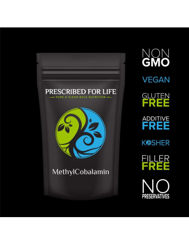 Polvo de Metilcobalamina 1,000,000 UI - Prescrito para la Vida - 14.17 g