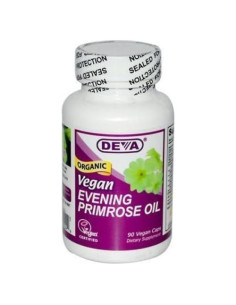 Aceite de Onagra Orgánico Deva - 90 Cápsulas Veganas