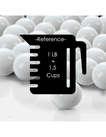 CYS EXCEL Relleno de Jarrón de Vidrio Blanco 2,27 kg