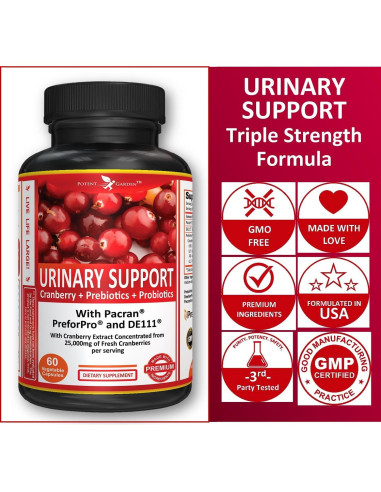 Suplemento Urinario Potent Garden 60 Caps - Arándano Probiotico