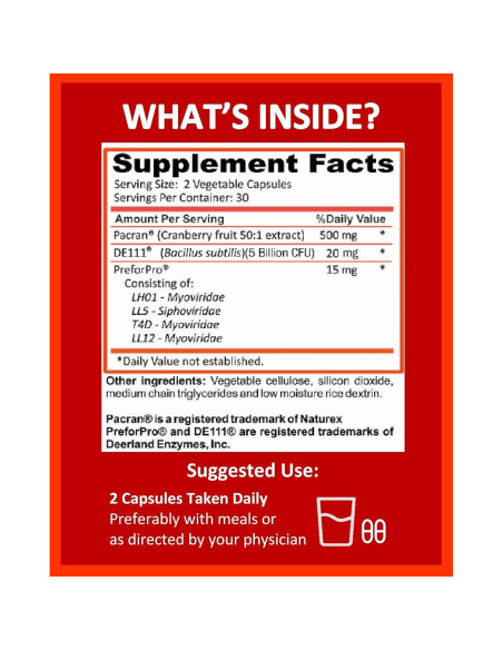 Suplemento Urinario Potent Garden 60 Caps - Arándano Probiotico