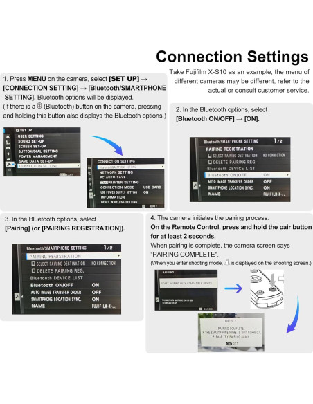 Disparador Inalámbrico AODELAN para Trípode Fujifilm