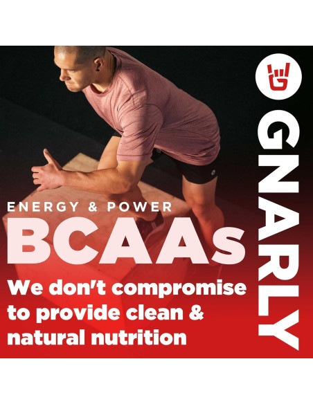 Polvo de BCAA Gnarly Nutrition Limón Lima 300g - Suplemento Vegano