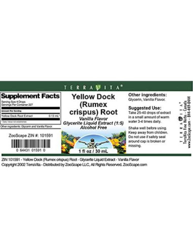 Extracto Líquido de Raíz de Diente de León TerraVita 59.15 ml