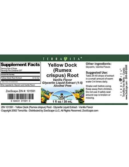 Extracto Líquido de Raíz de Diente de León TerraVita 59.15 ml