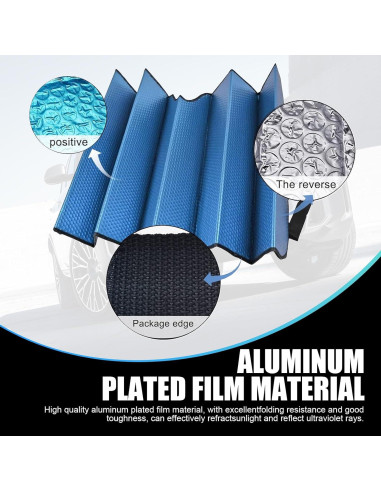 Reflector UV para Parabrisas de Coche gunhunt 145x70cm Azul