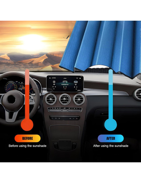 Reflector UV para Parabrisas de Coche gunhunt 145x70cm Azul