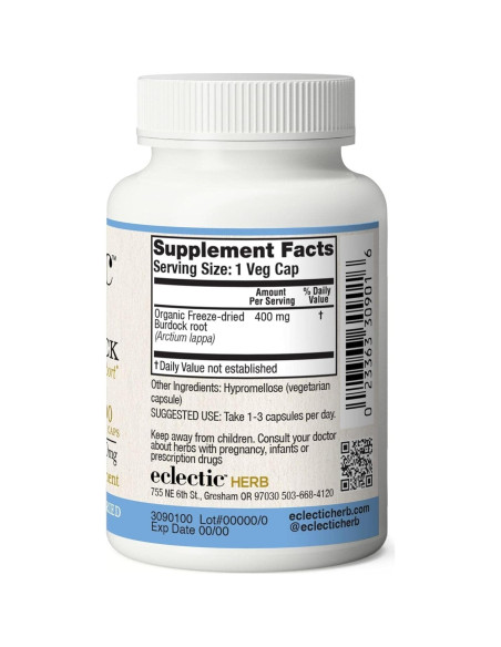 Cápsulas de Raíz de Bardana Fresca Instituto Ecléctico 90 CT