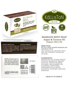 Jabón Corporal Exfoliante Kalliston con Aceite de Argán 4x110g 2