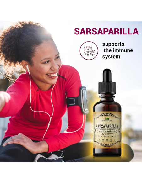 Extracto Líquido de Sarsaparilla Herbalicious 120ml - Sin Alcohol, Sin OGM