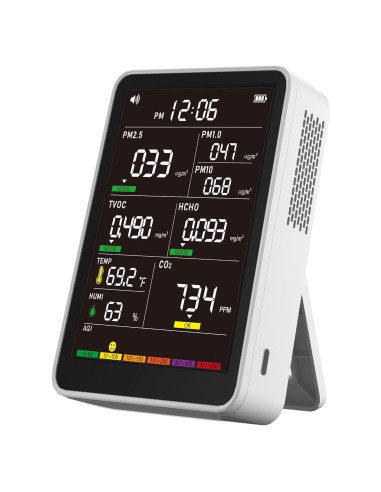 Monitor de Calidad del Aire AirWhisper 16 en 1 Portátil Blanco